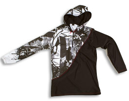 hooded lycra swim shirt by camaro