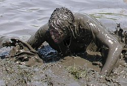 Muddy running