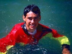 sea swimming in clothes