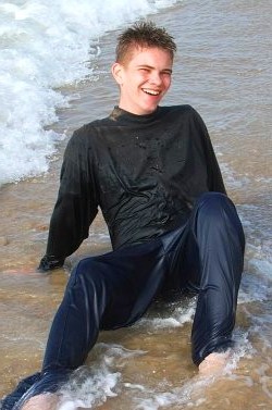 swimming in clothes