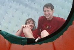 zorbing gets you wet